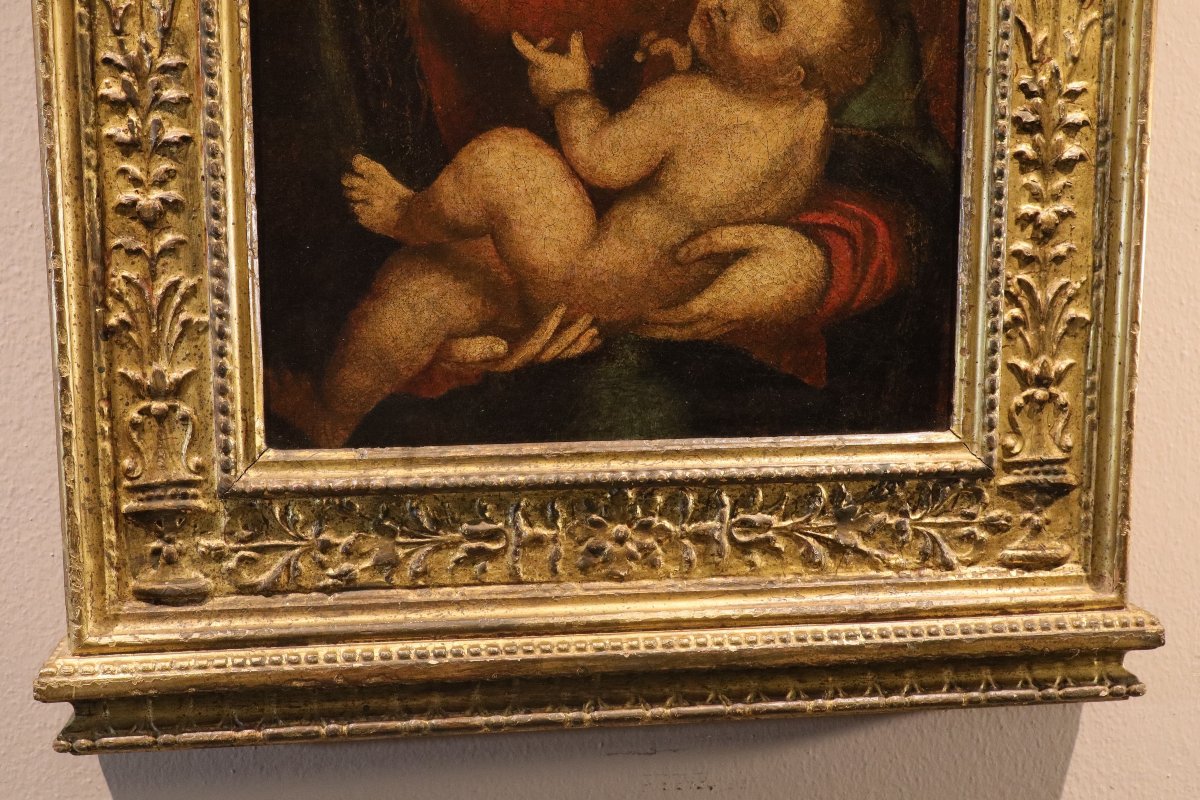 Cercle de Léonard de Vinci (début XVIe siècle), Vierge à l’Enfant-photo-4