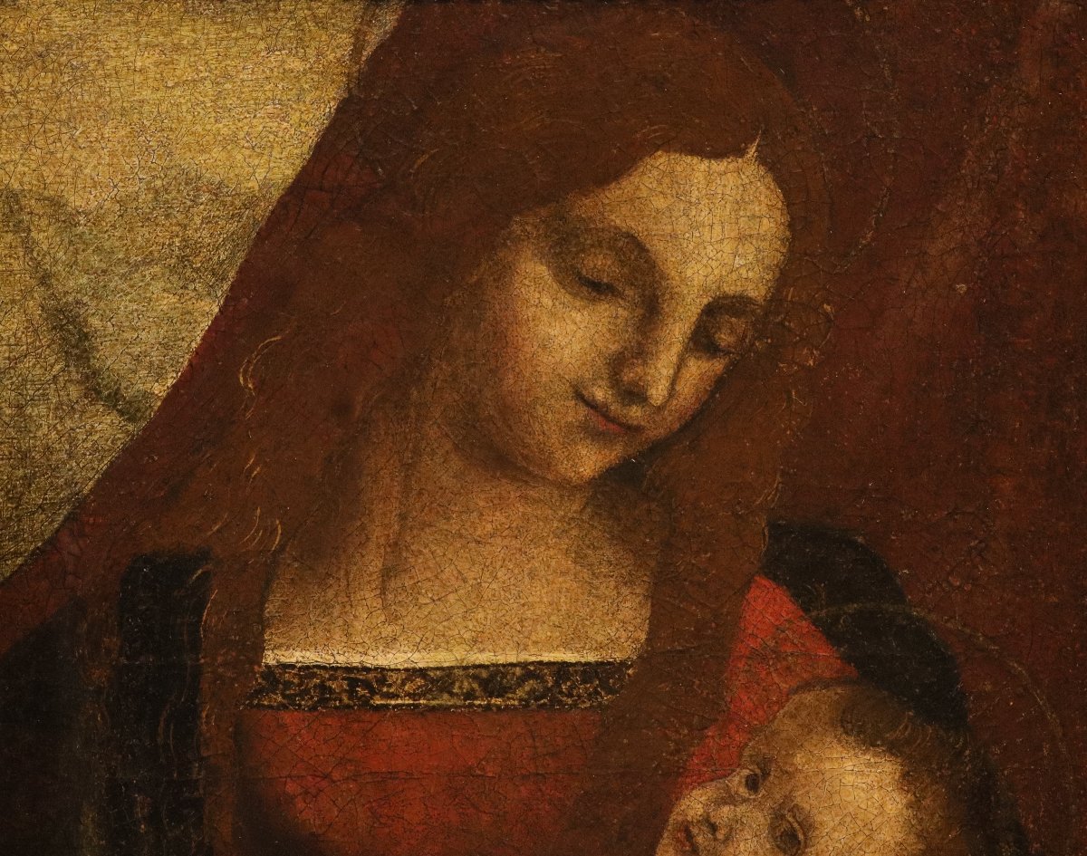 Cercle de Léonard de Vinci (début XVIe siècle), Vierge à l’Enfant-photo-5