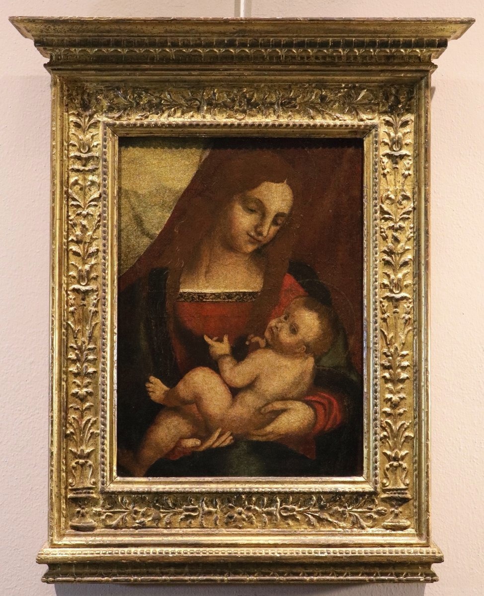 Cercle de Léonard de Vinci (début XVIe siècle), Vierge à l’Enfant