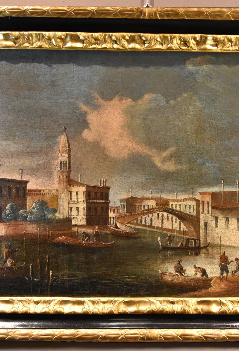 Francesco Tironi (Venise, vers 1745 - 1797), Vue de Venise avec l'église S. Geremia-photo-3