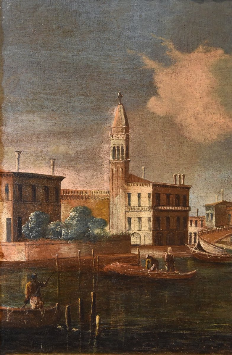 Francesco Tironi (Venise, vers 1745 - 1797), Vue de Venise avec l'église S. Geremia-photo-2