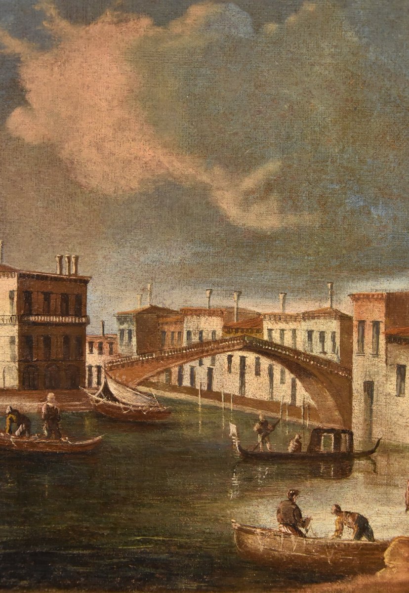 Francesco Tironi (Venise, vers 1745 - 1797), Vue de Venise avec l'église S. Geremia-photo-4