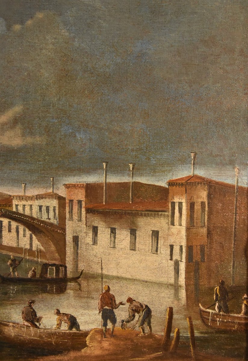 Francesco Tironi (Venise, vers 1745 - 1797), Vue de Venise avec l'église S. Geremia-photo-5