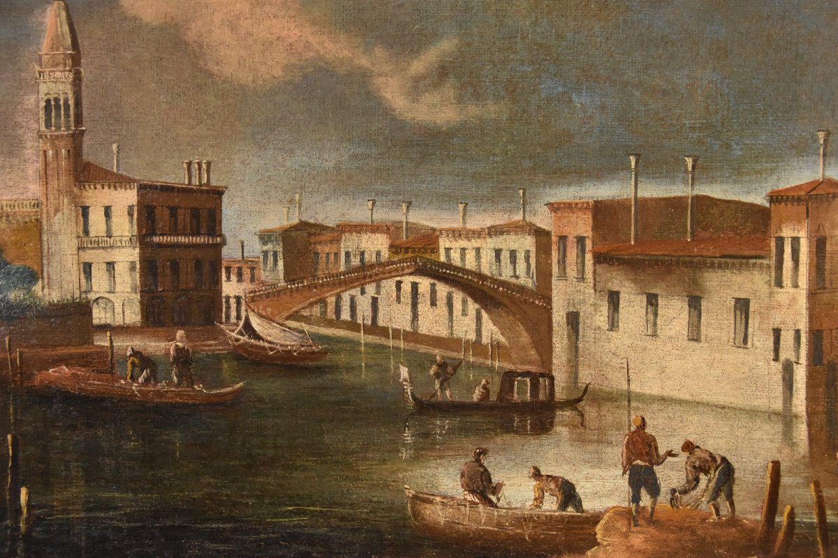 Francesco Tironi (Venise, vers 1745 - 1797), Vue de Venise avec l'église S. Geremia-photo-6
