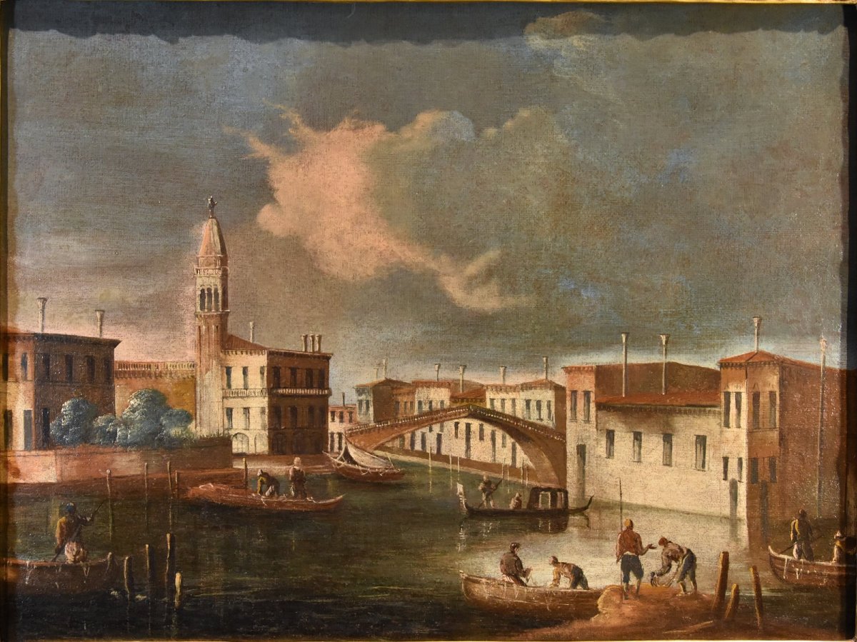Francesco Tironi (Venise, vers 1745 - 1797), Vue de Venise avec l'église S. Geremia