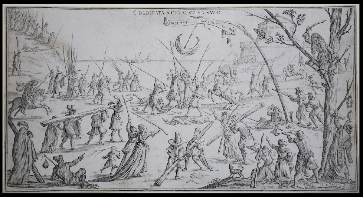 Allégorie de la folie humaine, Alexander van Bredael (Anvers, 1663 – 1720)-photo-4