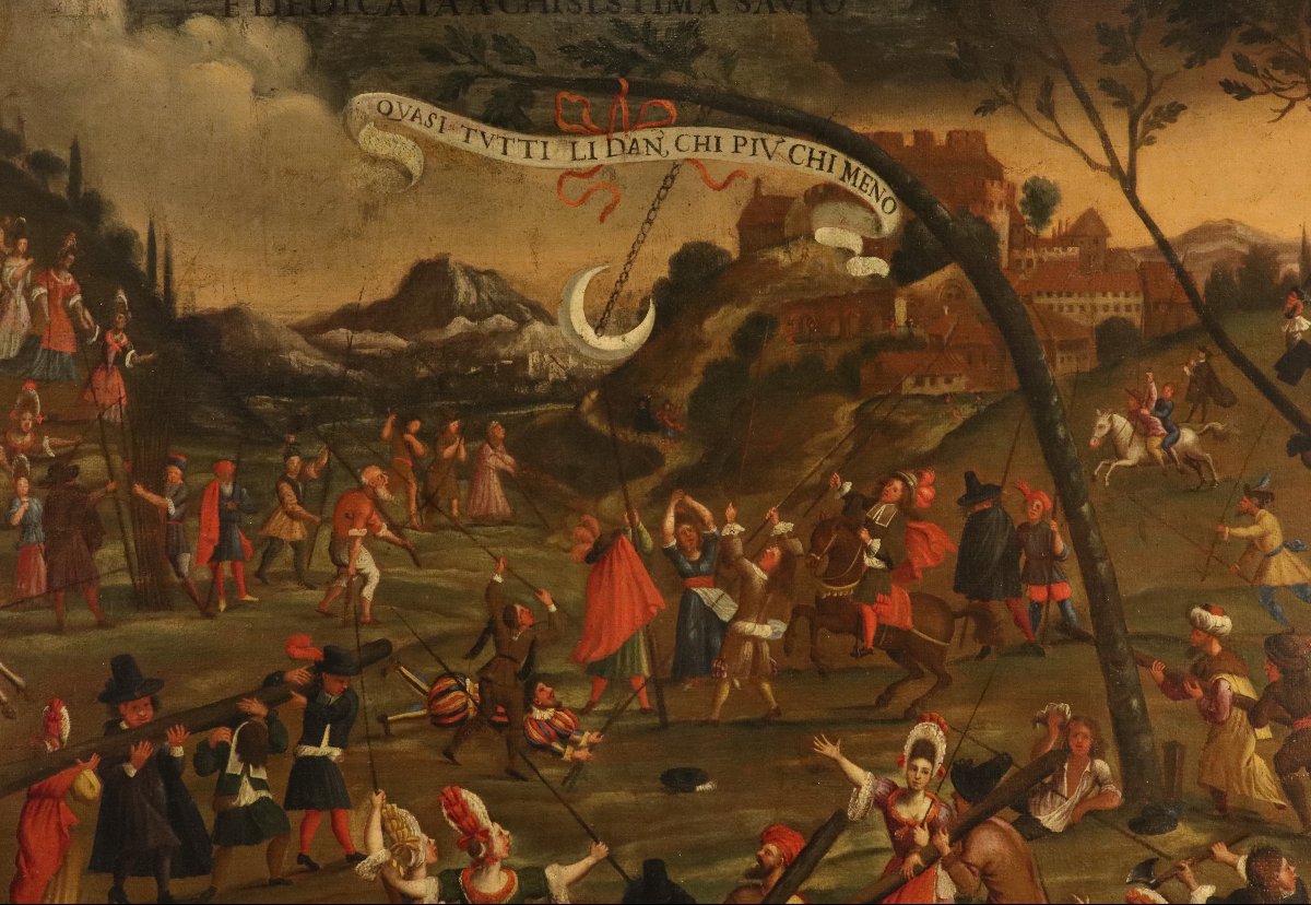 Allégorie de la folie humaine, Alexander van Bredael (Anvers, 1663 – 1720)-photo-1