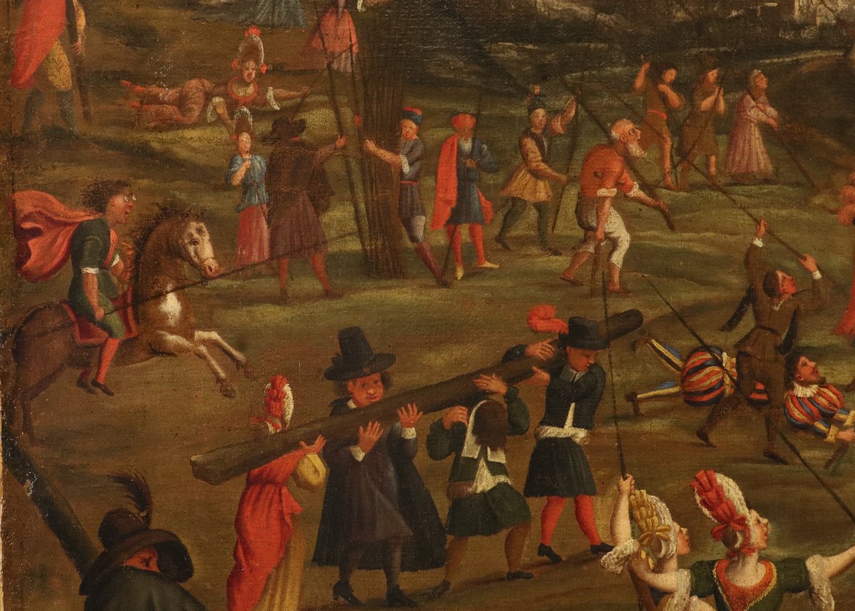 Allégorie de la folie humaine, Alexander van Bredael (Anvers, 1663 – 1720)-photo-6