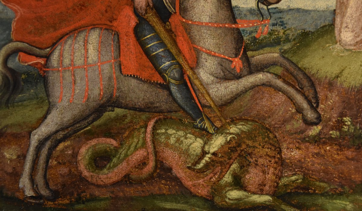 Saint Georges et le Dragon, Alessio Baldovinetti (Florence, 1427 – 1499) cercle-photo-1