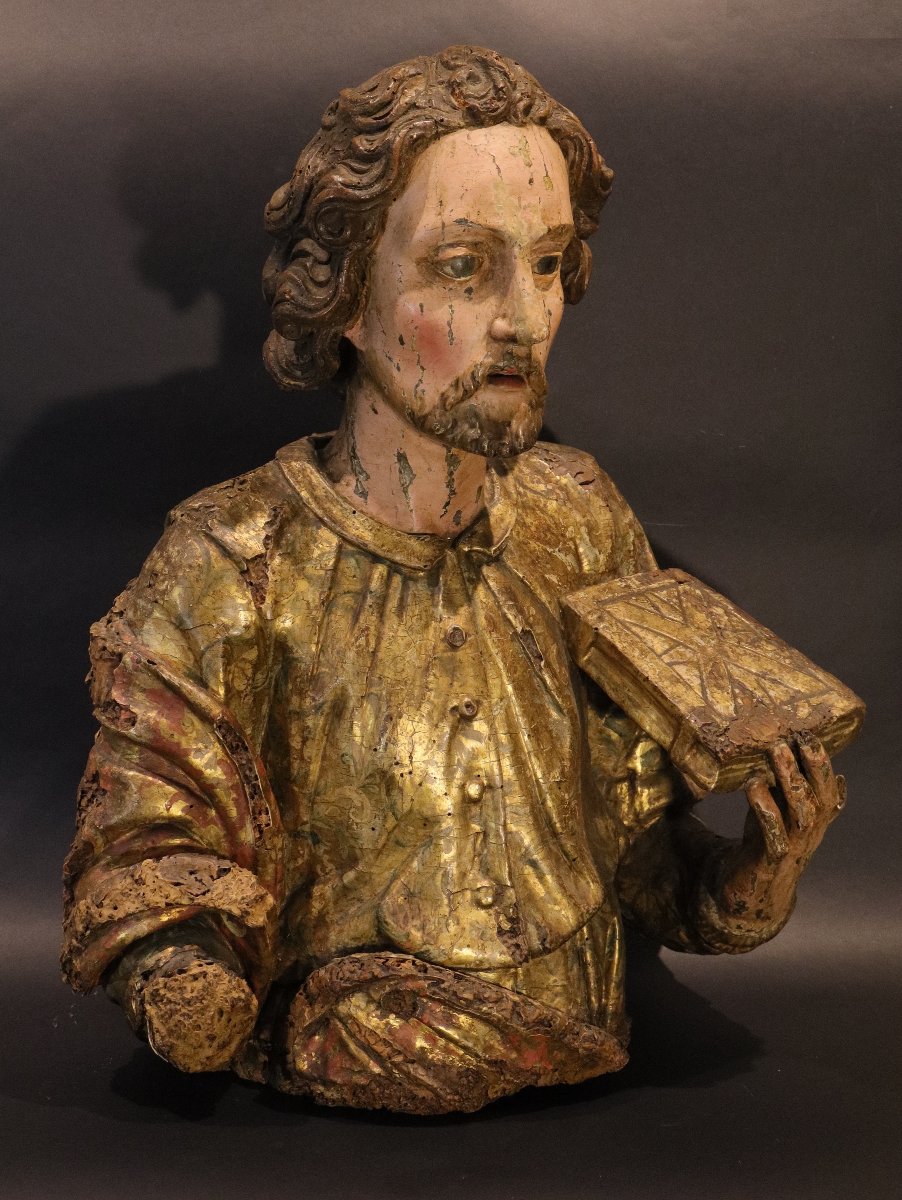 Aniello Stellato (Naples, 1593 – 1648), Jean l’Évangéliste et Catherine d’Alexandrie-photo-5