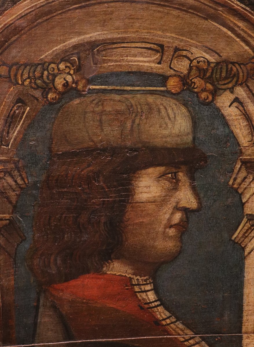 Pair Of Ceiling Panels, Bonifacio Bembo (brescia, 1420 – Milan, 1480), A Follower Of-photo-4