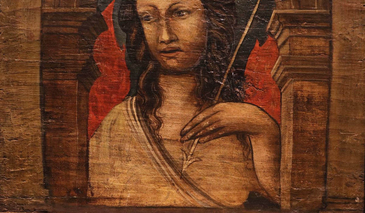 Pair Of Ceiling Panels, Bonifacio Bembo (brescia, 1420 – Milan, 1480), A Follower Of-photo-1