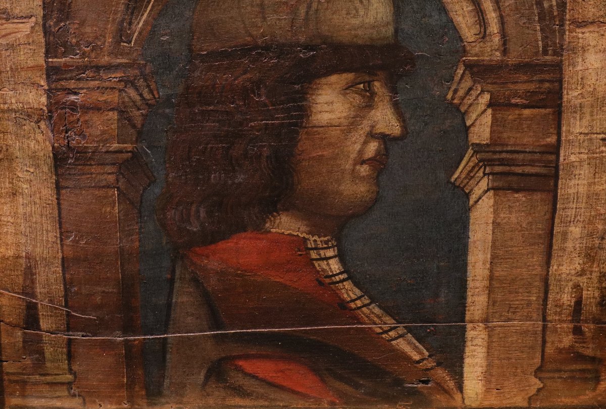 Pair Of Ceiling Panels, Bonifacio Bembo (brescia, 1420 – Milan, 1480), A Follower Of-photo-4