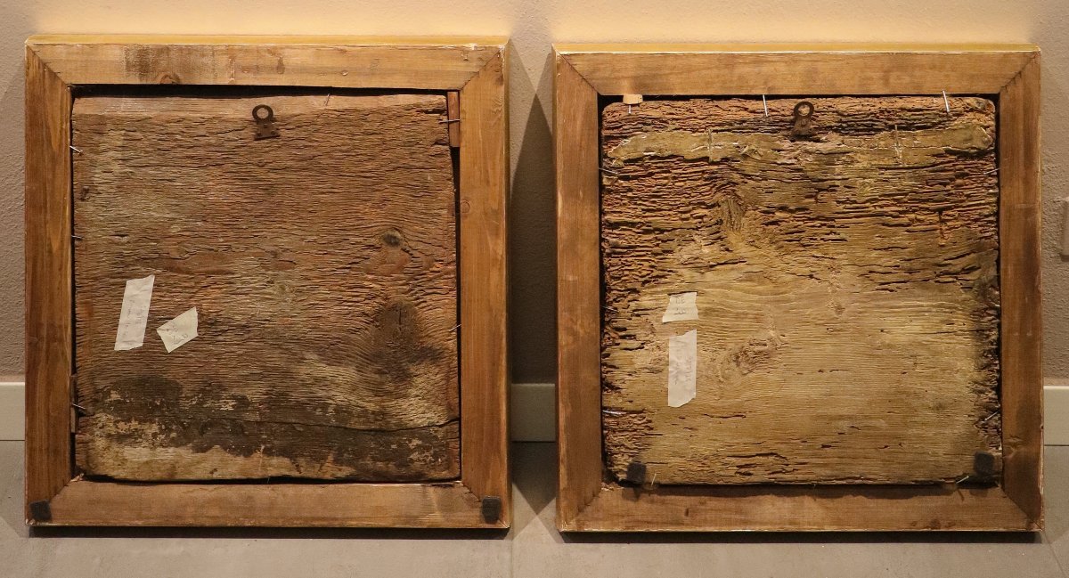Pair Of Ceiling Panels, Bonifacio Bembo (brescia, 1420 – Milan, 1480), A Follower Of-photo-7