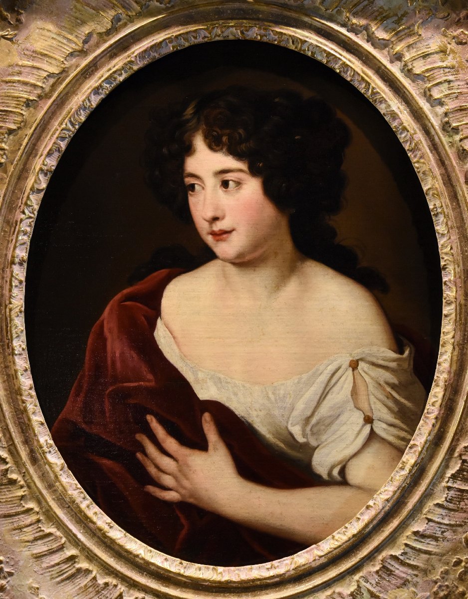 Portrait de La Duchesse Ortensia Mancini, Jacob Ferdinand Voet (Anvers 1639 - Paris 1689)-photo-3
