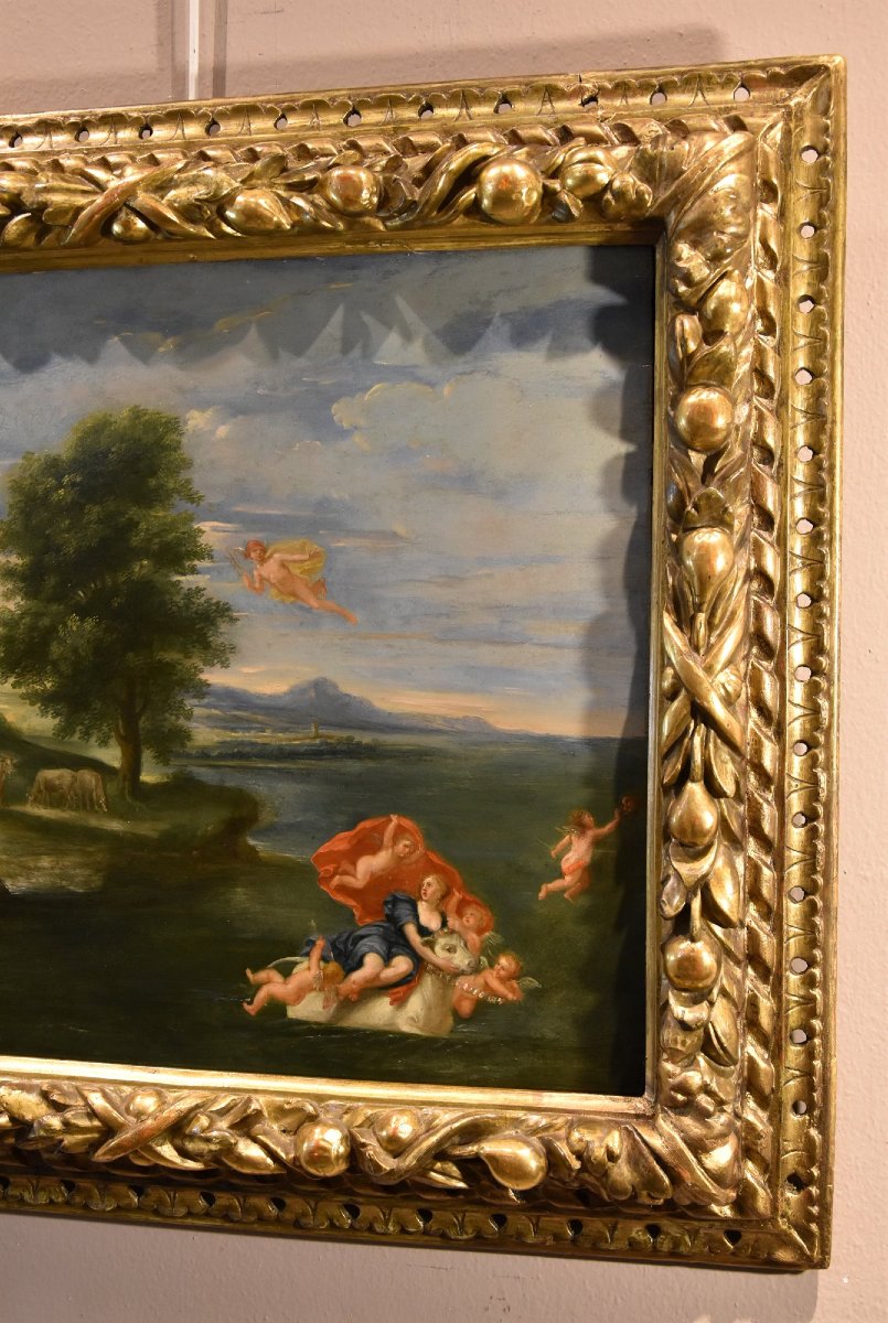L'enlèvement d'Europe, Francesco Albani (Bologne 1578 - 1660) Suiveur de-photo-4