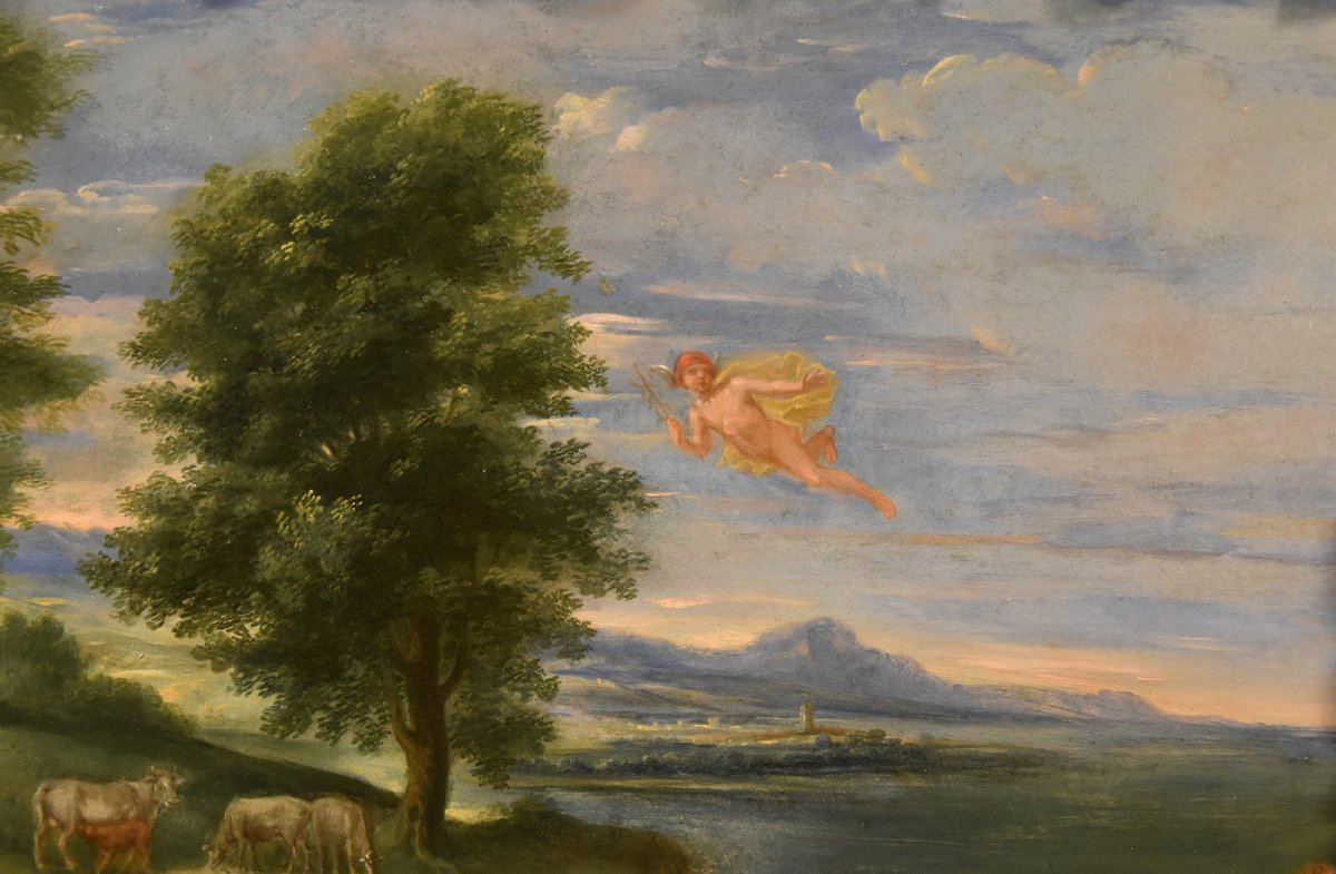 L'enlèvement d'Europe, Francesco Albani (Bologne 1578 - 1660) Suiveur de-photo-1