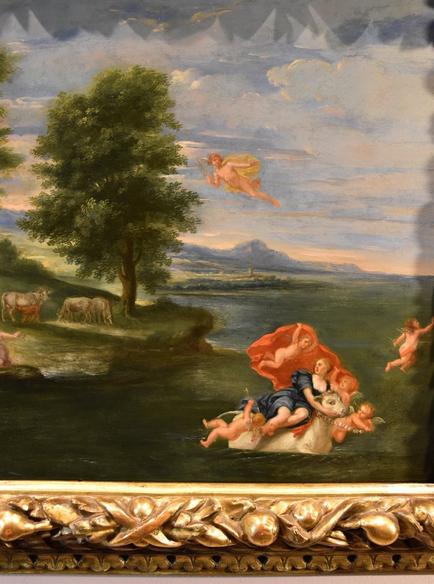 L'enlèvement d'Europe, Francesco Albani (Bologne 1578 - 1660) Suiveur de-photo-5