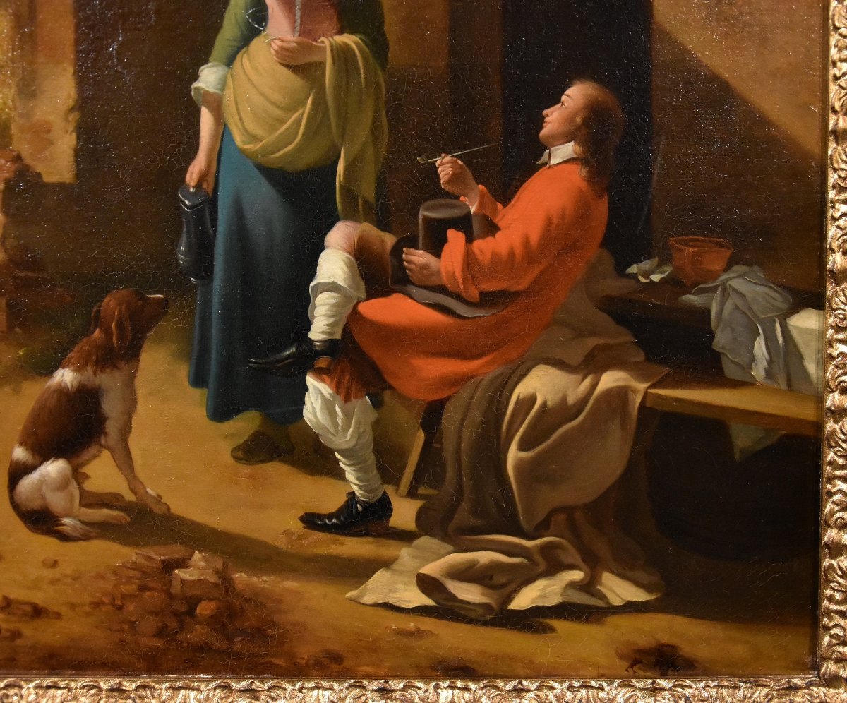Scène Galante à l'Entrée d'Une Auberge, Jan Vermeer d'Utrecht (schoonhoven 1630 - 1692) Suiveur-photo-3