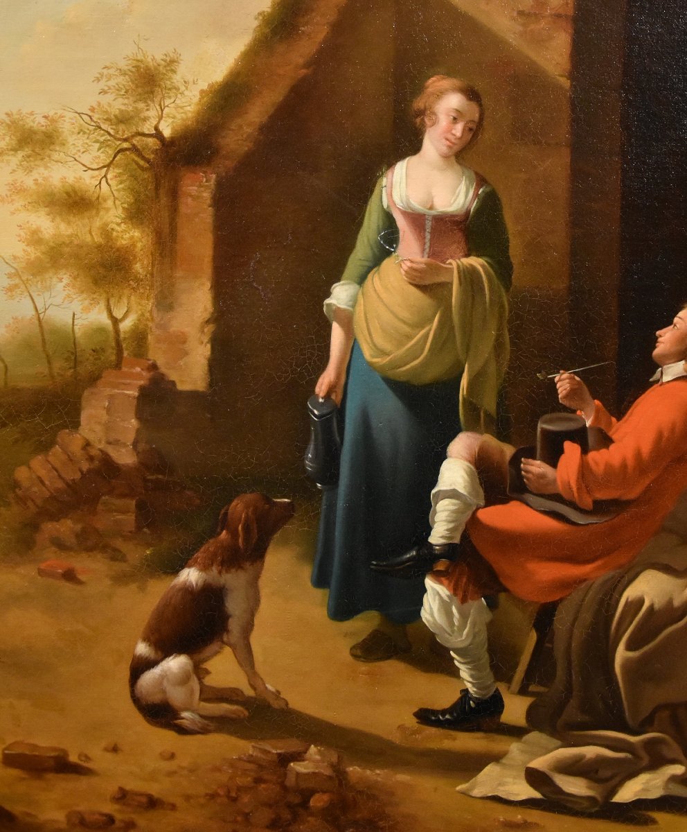Scène Galante à l'Entrée d'Une Auberge, Jan Vermeer d'Utrecht (schoonhoven 1630 - 1692) Suiveur-photo-7