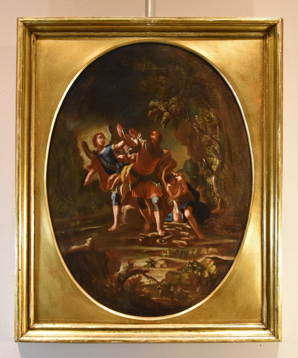  agar And The Angel / The Sacrifice Of Isaac, 18th-century Neapolitan Master-photo-3