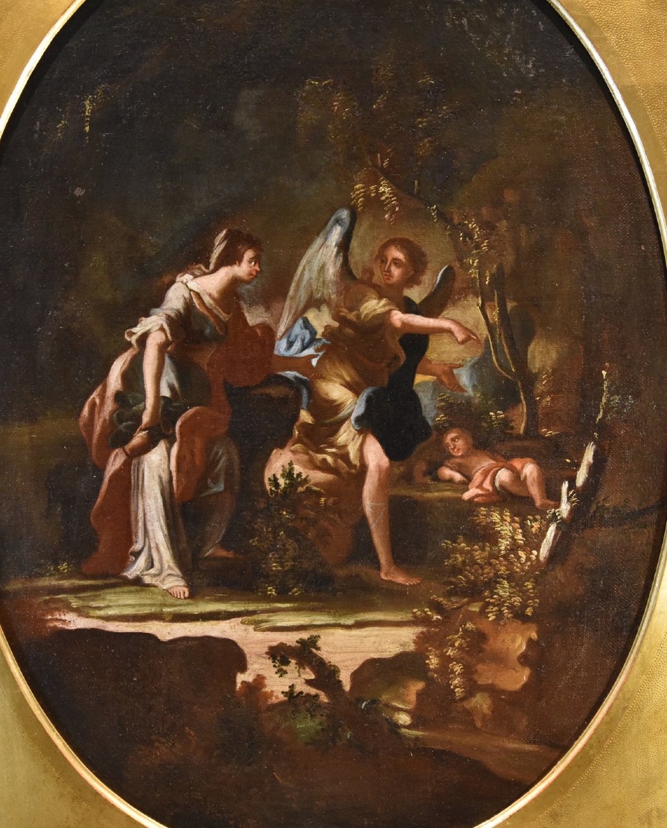  agar And The Angel / The Sacrifice Of Isaac, 18th-century Neapolitan Master-photo-7