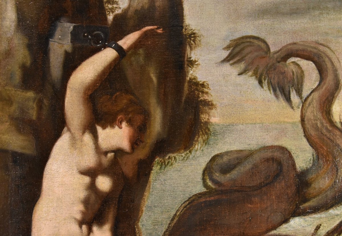 Andromède et le monstre marin, Agostino Carracci (1557-1602) Cercle de-photo-5