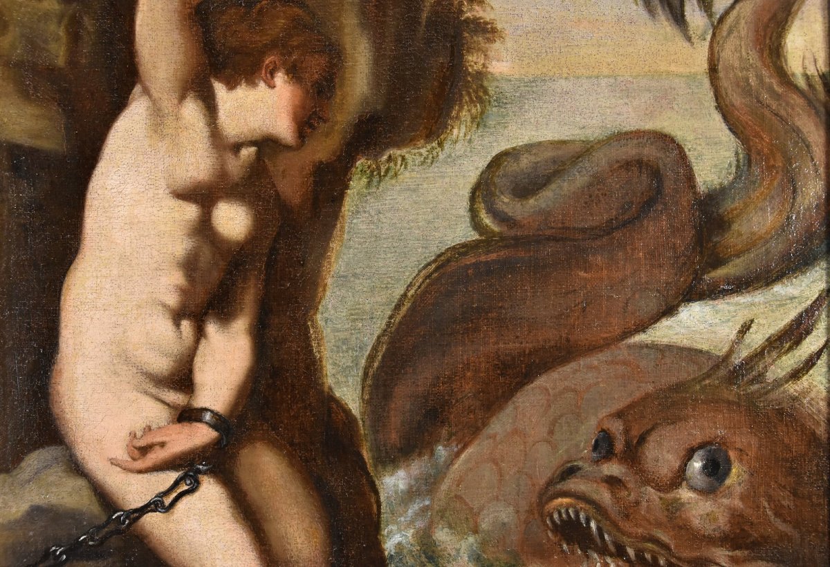 Andromède et le monstre marin, Agostino Carracci (1557-1602) Cercle de-photo-6