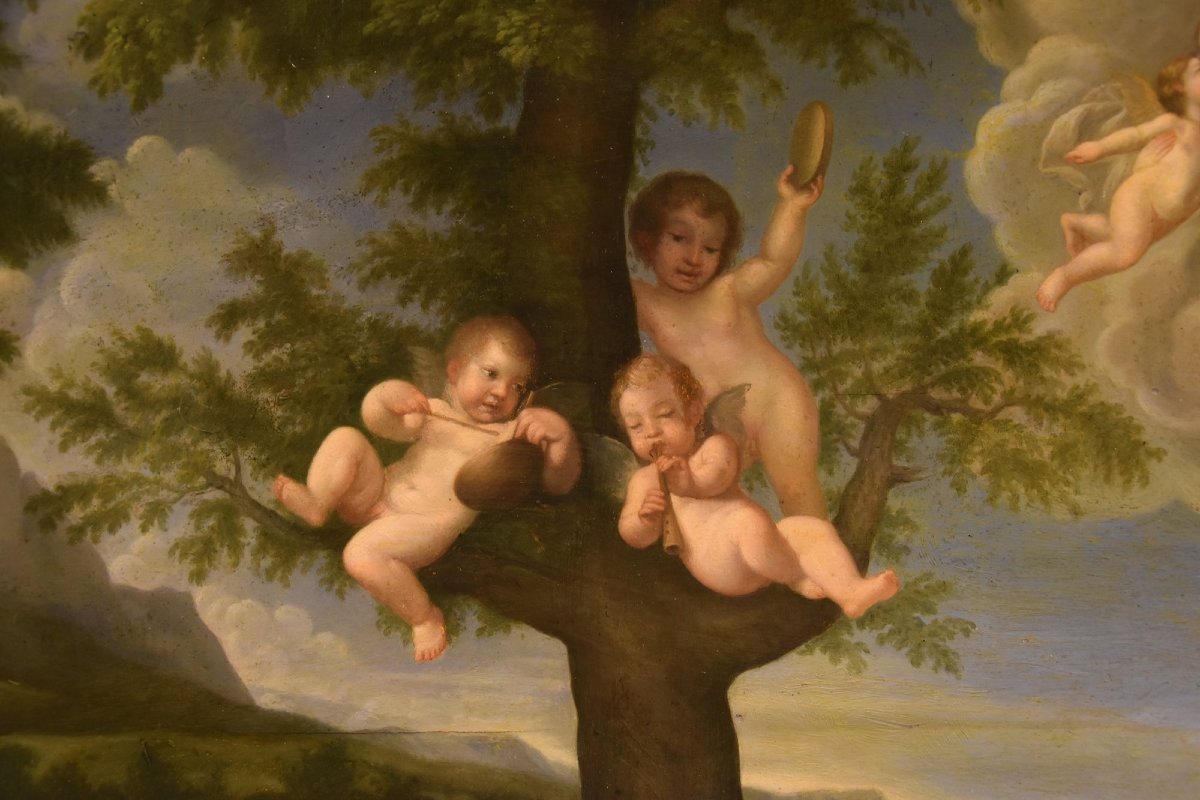 La Danse des Amours, Francesco Albani (Bologne 1578 - 1660) Copie de -photo-5