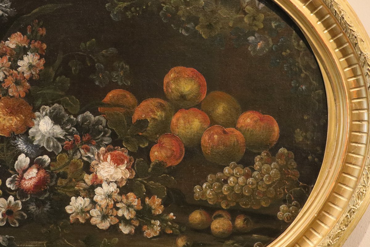 Felice Boselli (Plaisance, 1650 – Parme, 1732), Nature morte aux fleurs et aux fruits-photo-3