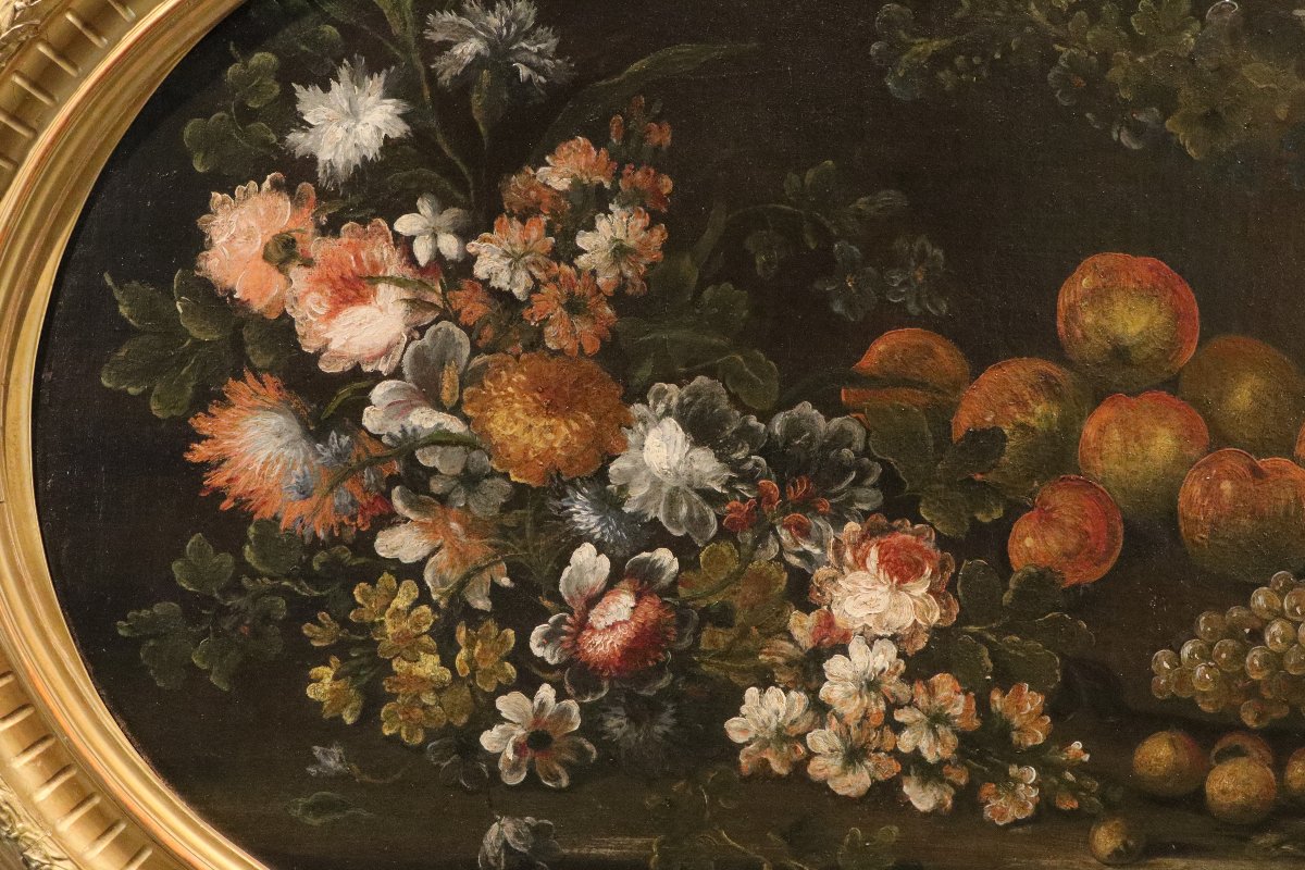 Felice Boselli (Plaisance, 1650 – Parme, 1732), Nature morte aux fleurs et aux fruits-photo-4