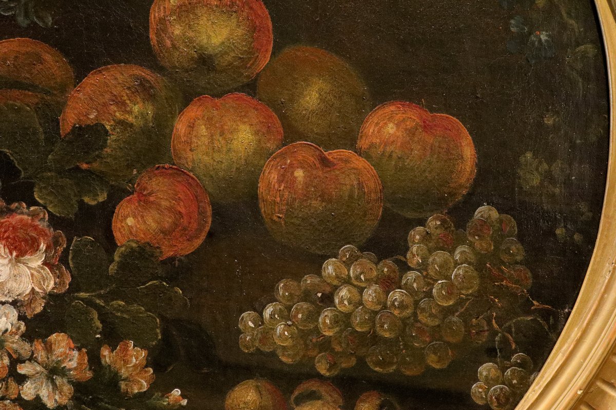 Felice Boselli (Plaisance, 1650 – Parme, 1732), Nature morte aux fleurs et aux fruits-photo-4