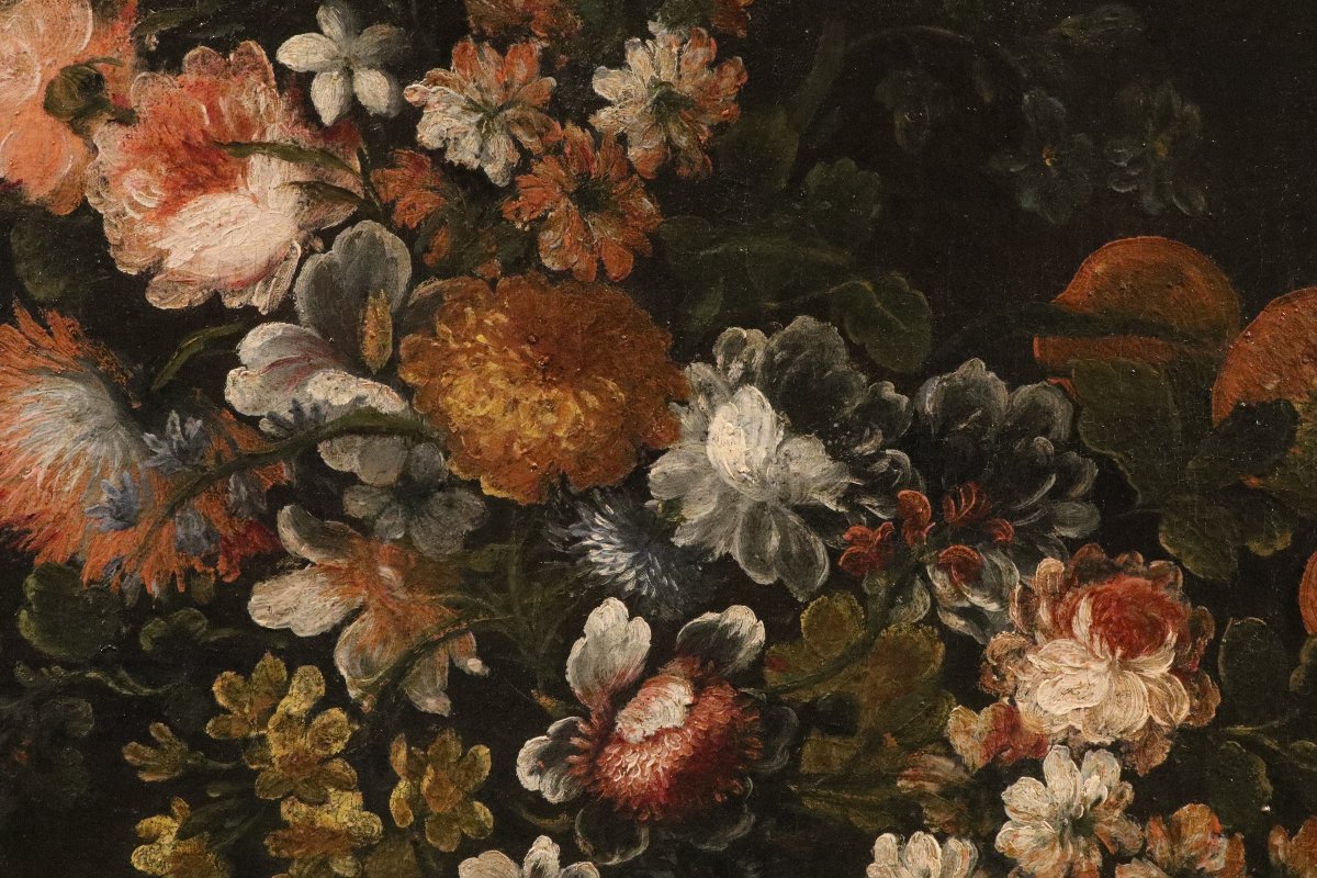 Felice Boselli (Plaisance, 1650 – Parme, 1732), Nature morte aux fleurs et aux fruits-photo-7