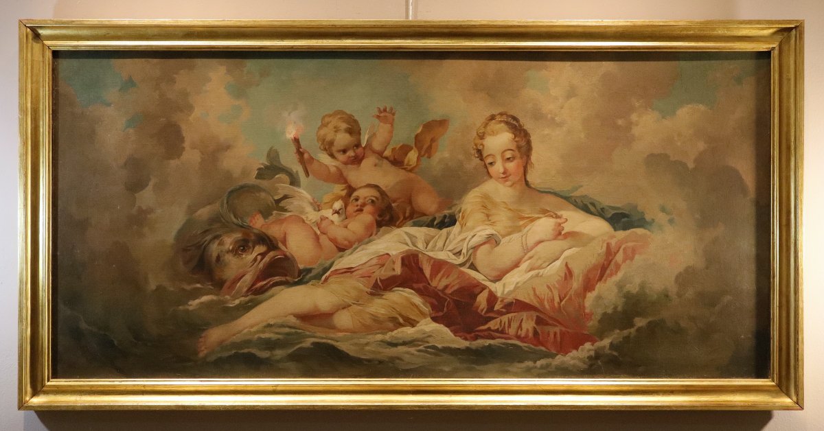 La naissance de Vénus,  François Boucher (Paris, 1703 - 1770) cercle de-photo-2