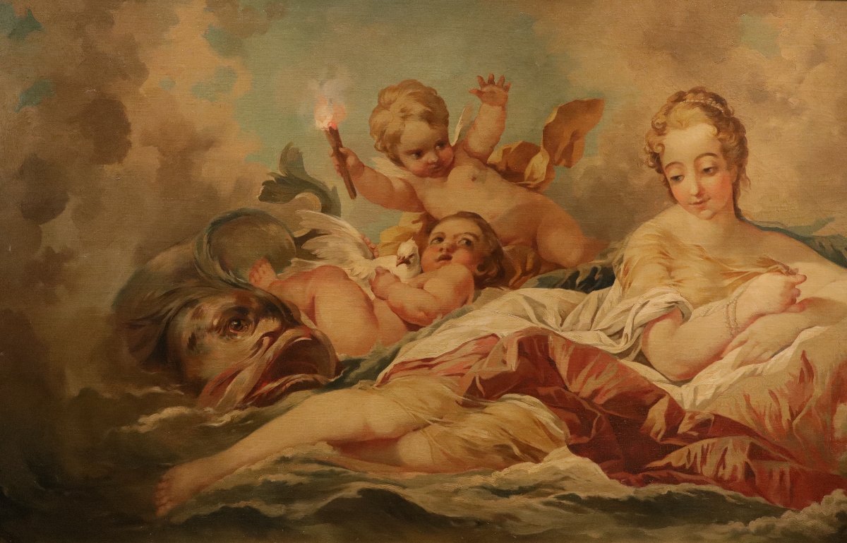 La naissance de Vénus,  François Boucher (Paris, 1703 - 1770) cercle de-photo-3