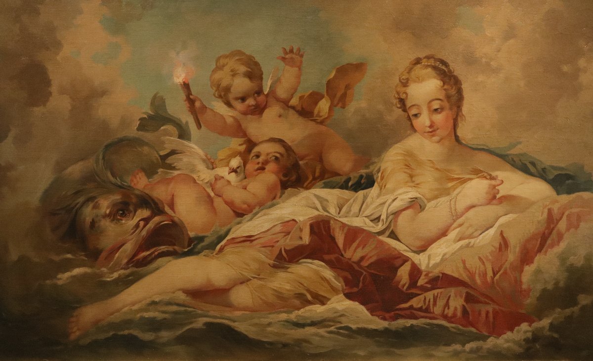 La naissance de Vénus,  François Boucher (Paris, 1703 - 1770) cercle de-photo-4