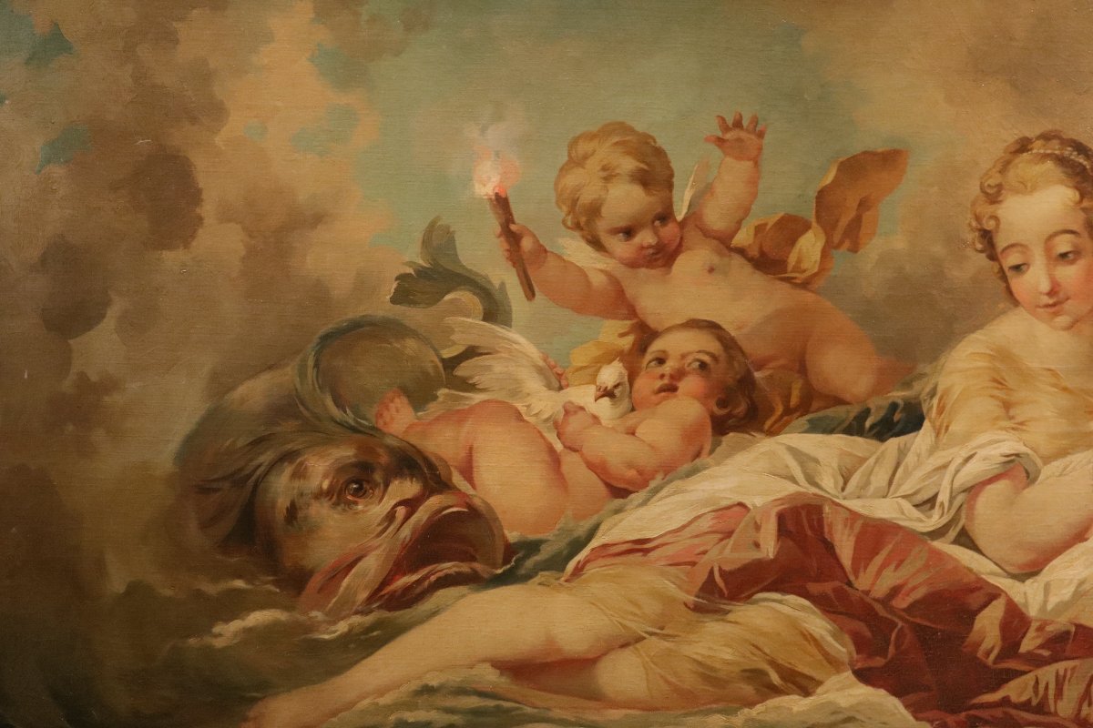 La naissance de Vénus,  François Boucher (Paris, 1703 - 1770) cercle de-photo-6
