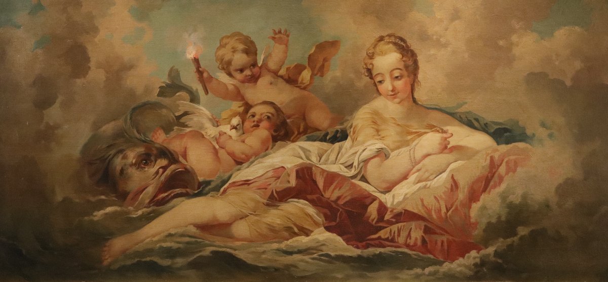 La naissance de Vénus,  François Boucher (Paris, 1703 - 1770) cercle de-photo-7