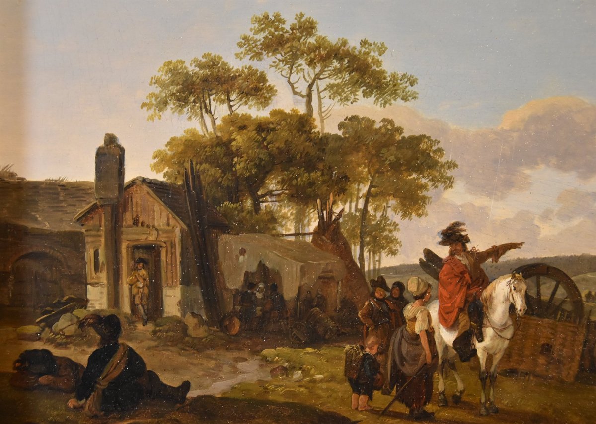 Claude Michel Duplessis (actif à Versailles de 1791 à 1799), Paire de peintures-photo-1