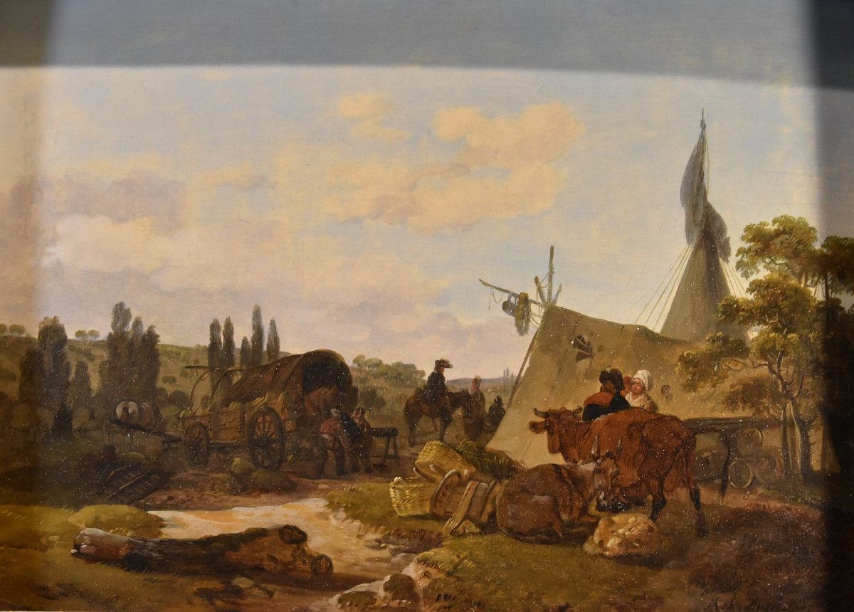 Claude Michel Duplessis (actif à Versailles de 1791 à 1799), Paire de peintures-photo-4