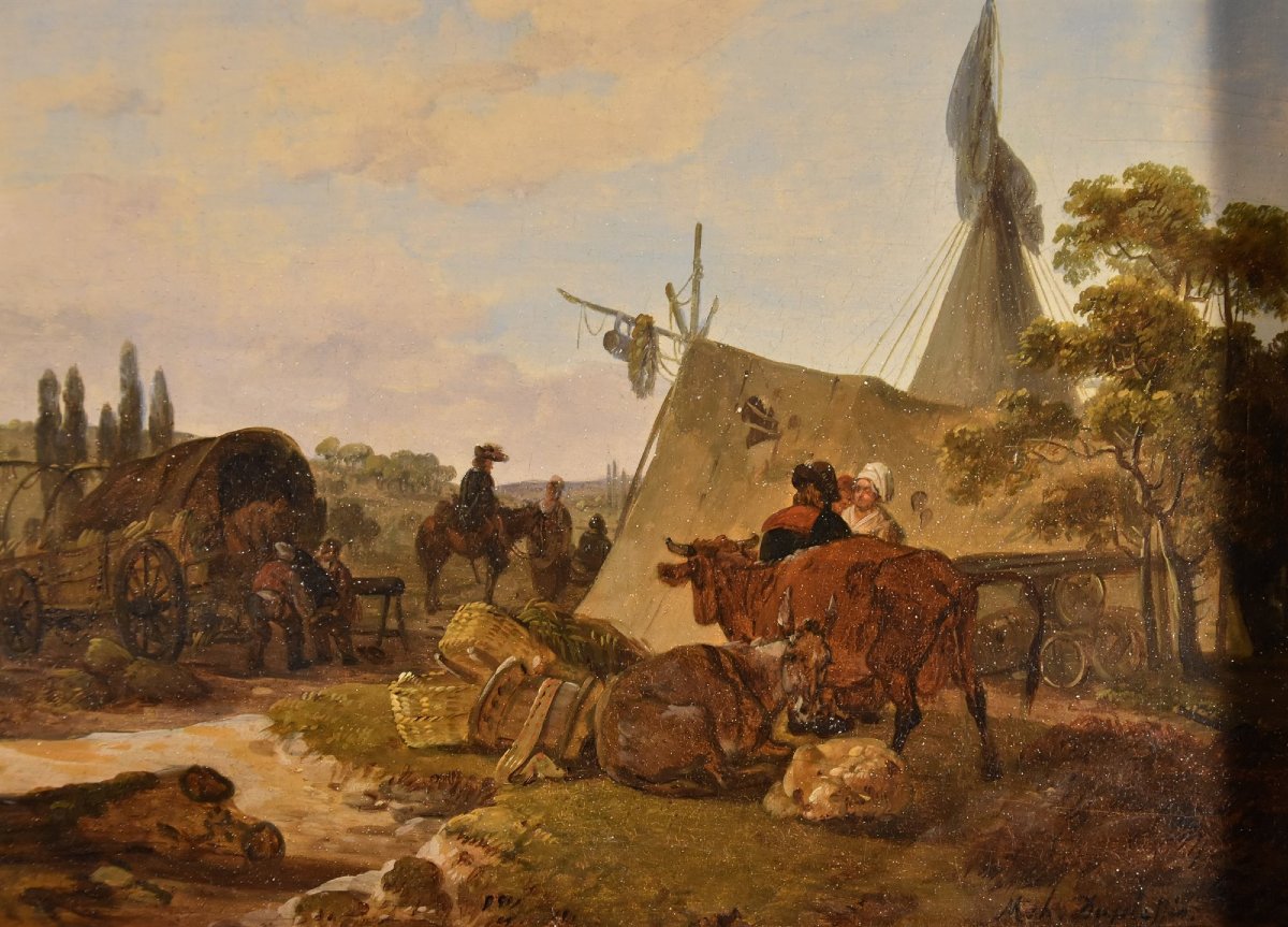 Claude Michel Duplessis (actif à Versailles de 1791 à 1799), Paire de peintures-photo-5