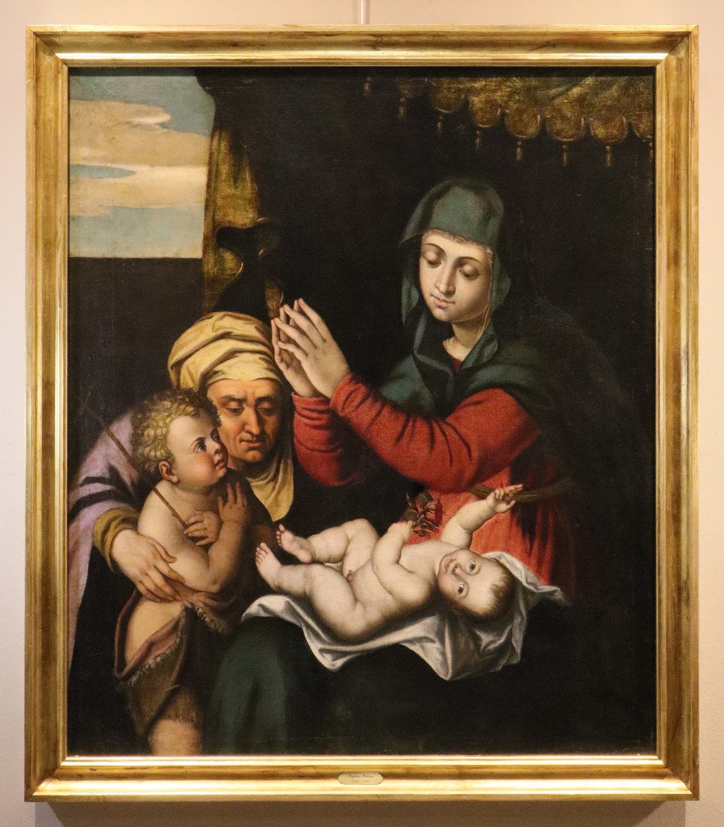 Madonna And Child, Saint John The Infant, And Saint Elizabeth, Scipione Pulzone (1540–1598)-photo-2