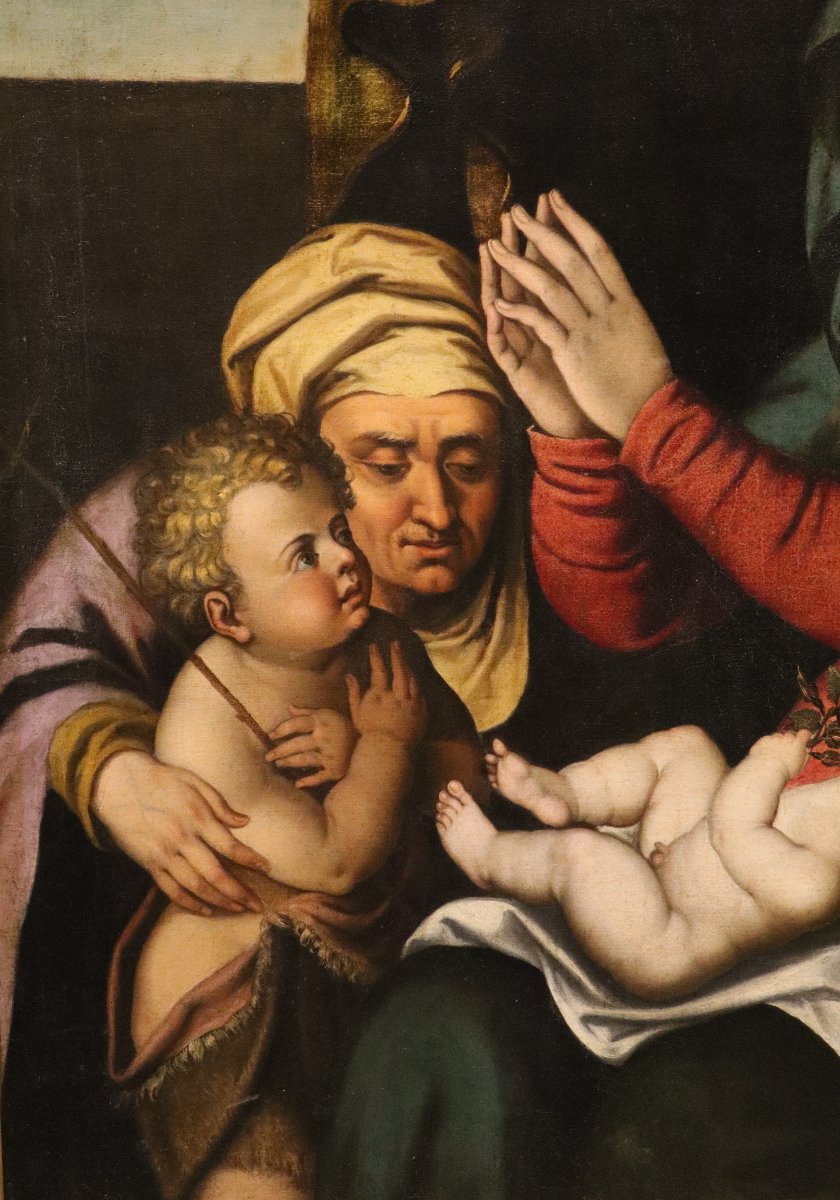 Madonna And Child, Saint John The Infant, And Saint Elizabeth, Scipione Pulzone (1540–1598)-photo-4