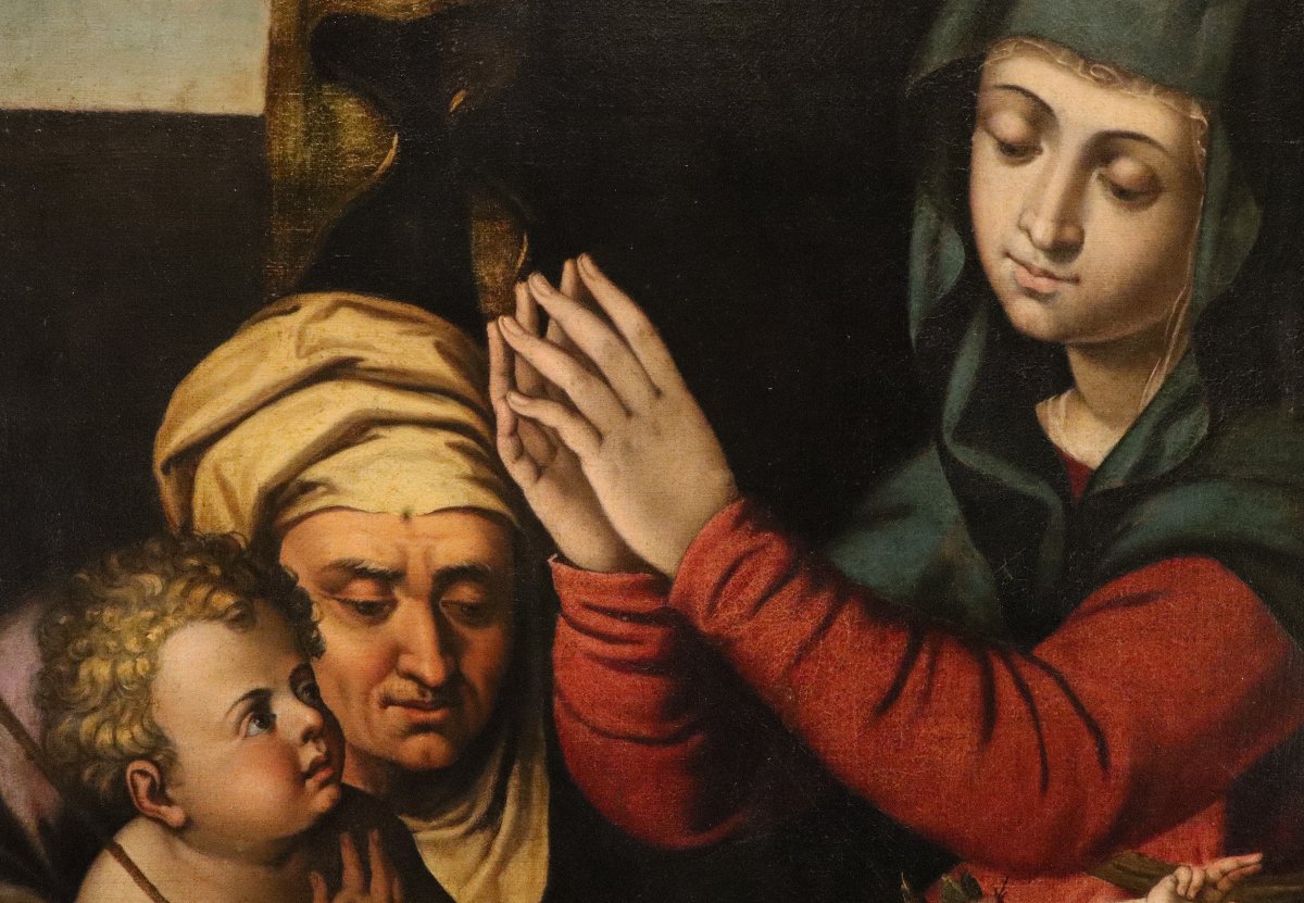 Madonna And Child, Saint John The Infant, And Saint Elizabeth, Scipione Pulzone (1540–1598)-photo-1