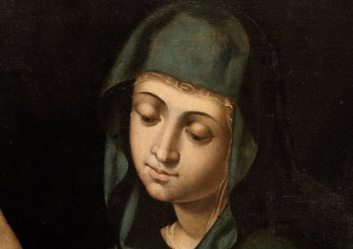 Madonna And Child, Saint John The Infant, And Saint Elizabeth, Scipione Pulzone (1540–1598)-photo-2
