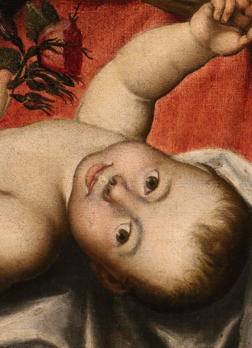 Madonna And Child, Saint John The Infant, And Saint Elizabeth, Scipione Pulzone (1540–1598)-photo-5