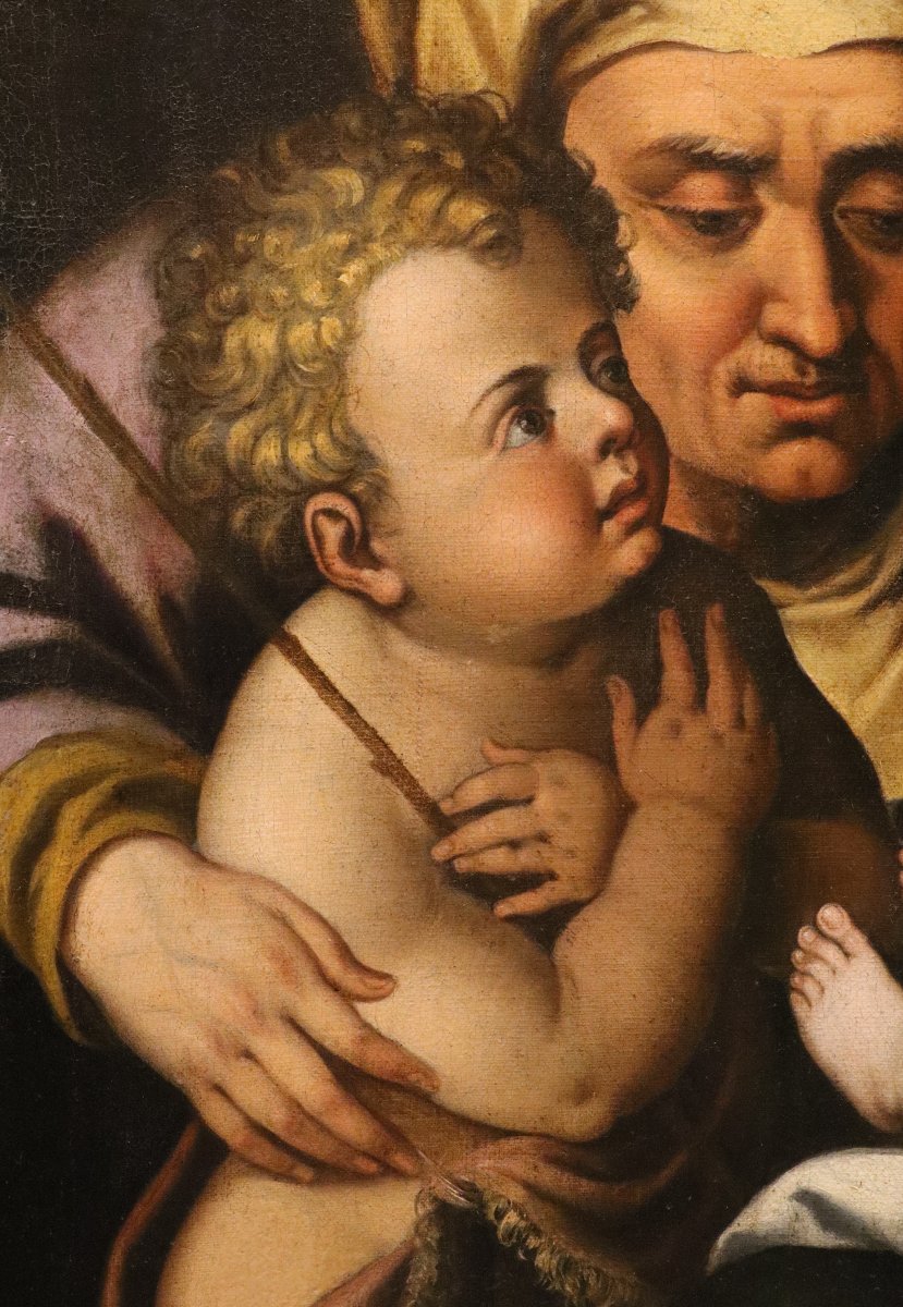 Madonna And Child, Saint John The Infant, And Saint Elizabeth, Scipione Pulzone (1540–1598)-photo-6