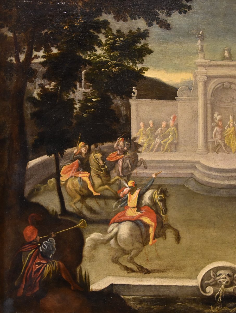 Renaissance Garden With A Knightly Festival, Isaac De Moucheron (amsterdam 1667–1744) Search-photo-3
