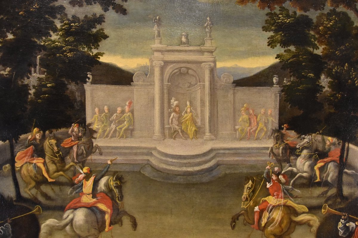 Renaissance Garden With A Knightly Festival, Isaac De Moucheron (amsterdam 1667–1744) Search-photo-5