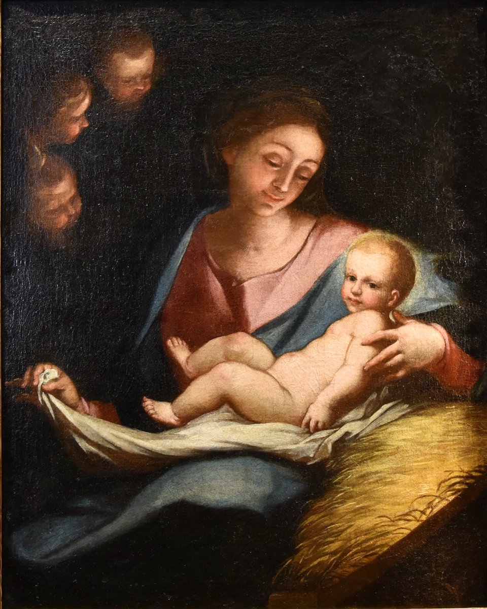 Vierge à l'Enfant, Anton Maria Piola (gênes, 1654 - 1715) Cercle-photo-2